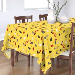 chicken-farm-yellow-table-cloth-by-wickedrefined chicken-farm-yellow-table-cloth-by-wickedrefined